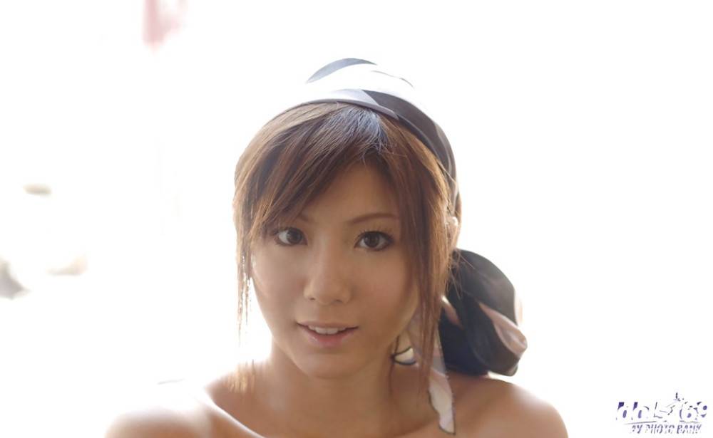 Enchanting japanese babe Yuma Asami in fancy skirt exhibiting big knockers and sexy ass outdoor - #15