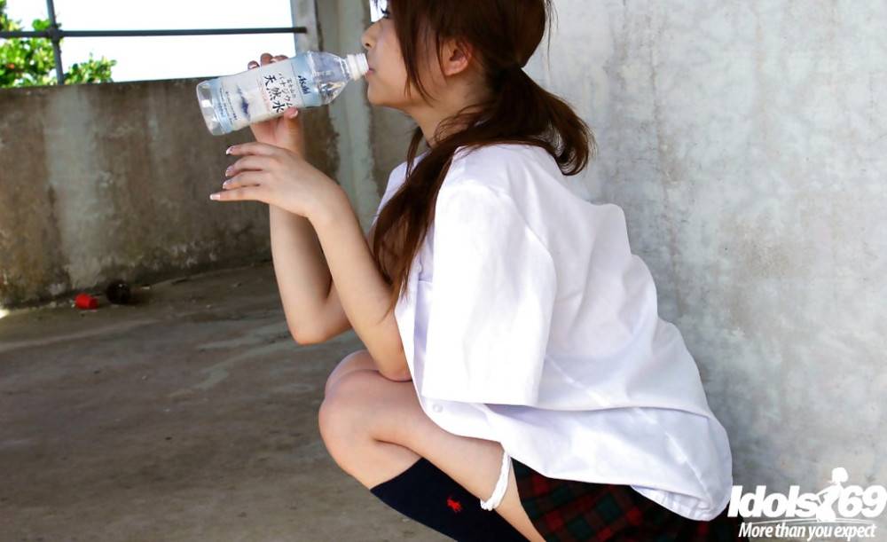 Deluxe japanese hottie Miyu Sugiura in hot lingerie reveals her butt outdoor - #12