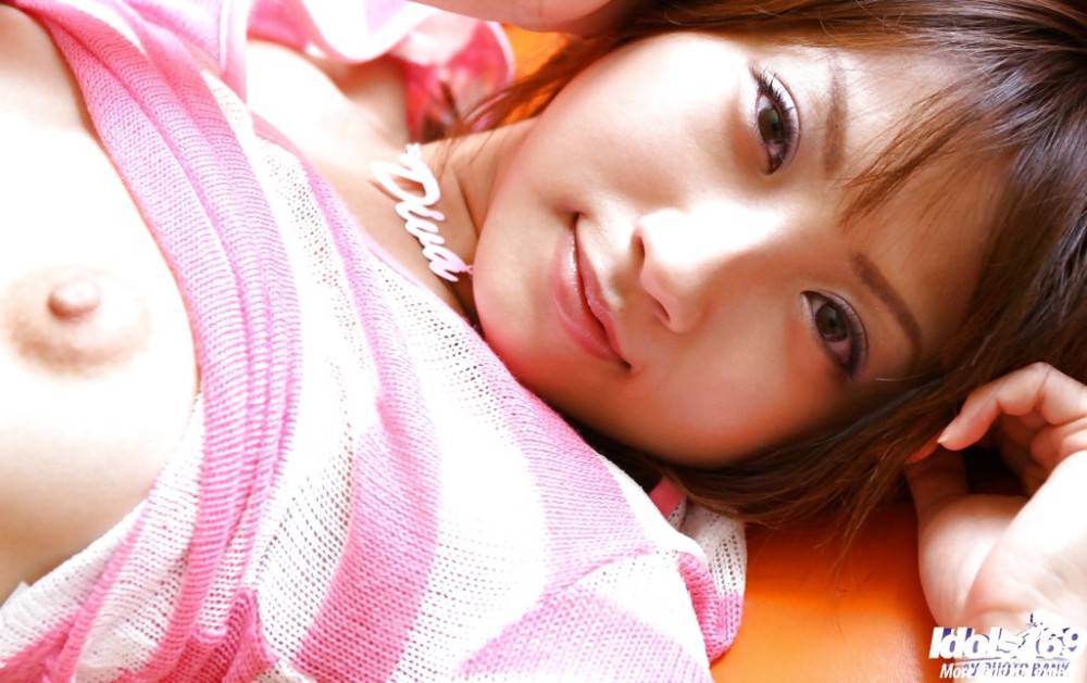 Luscious japanese youthful Haruka Morimura shows tiny tits and butt - #13