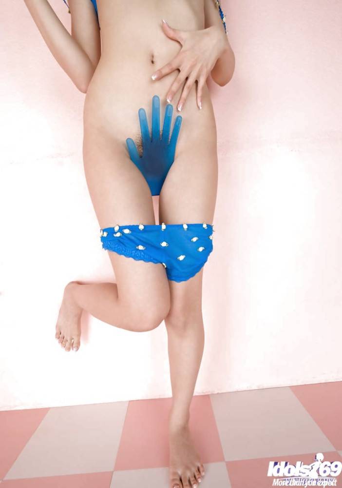 Stunning japanese babe Kotone Aisaki denudes small tits and hot butt - #12