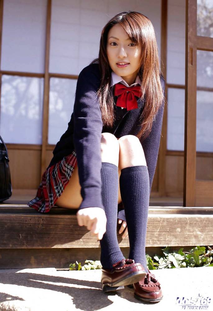 Amazing japanese cutie Misa Shinozaki exhibits her ass - #3