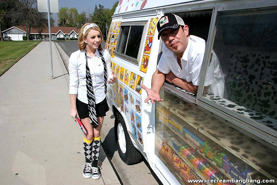 Tender Fair Haired Schoolgirl Lexi Belle Rides Cock After Eating Ice Cream - #9