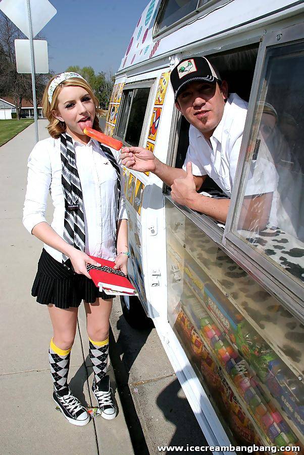 Tender Fair Haired Schoolgirl Lexi Belle Rides Cock After Eating Ice Cream - #11