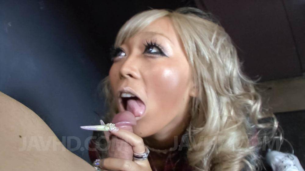 Slutty Blonde Asian Rika Aina Opens Her Mouth And Gets The Loads Of Semen Inside - #8