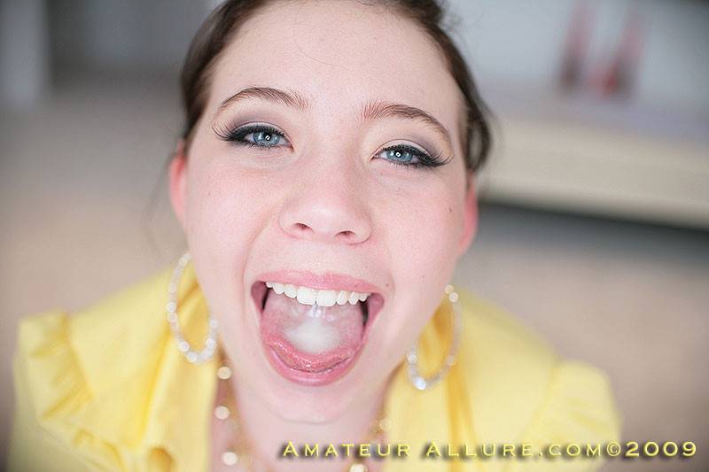 Babe Alyssa Allure Shows Mouth Full Of Cum After The Wildest Oral Fucking - #8