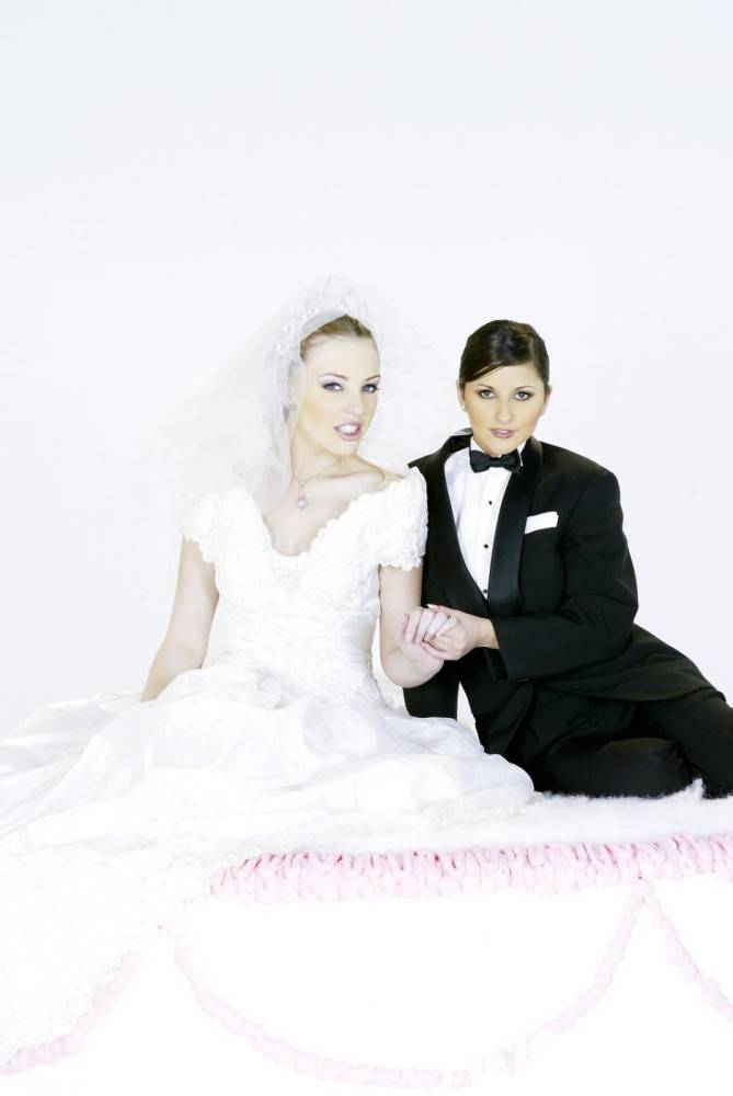 Art Photos Of Charisma Cole And Felix Vicious Posing As A Bride And A Groom - #13