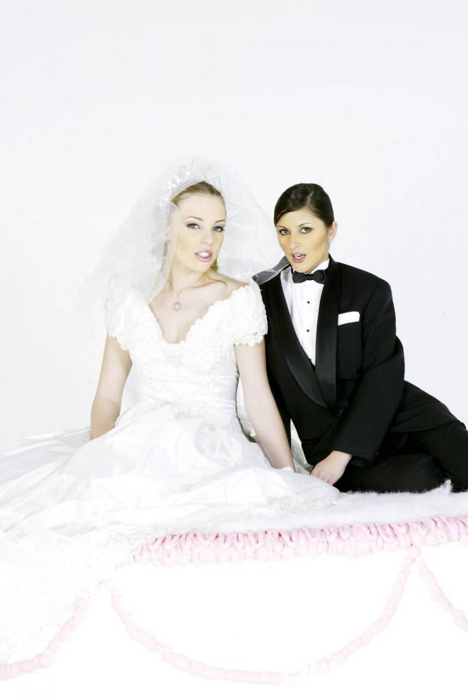 Art Photos Of Charisma Cole And Felix Vicious Posing As A Bride And A Groom - #12