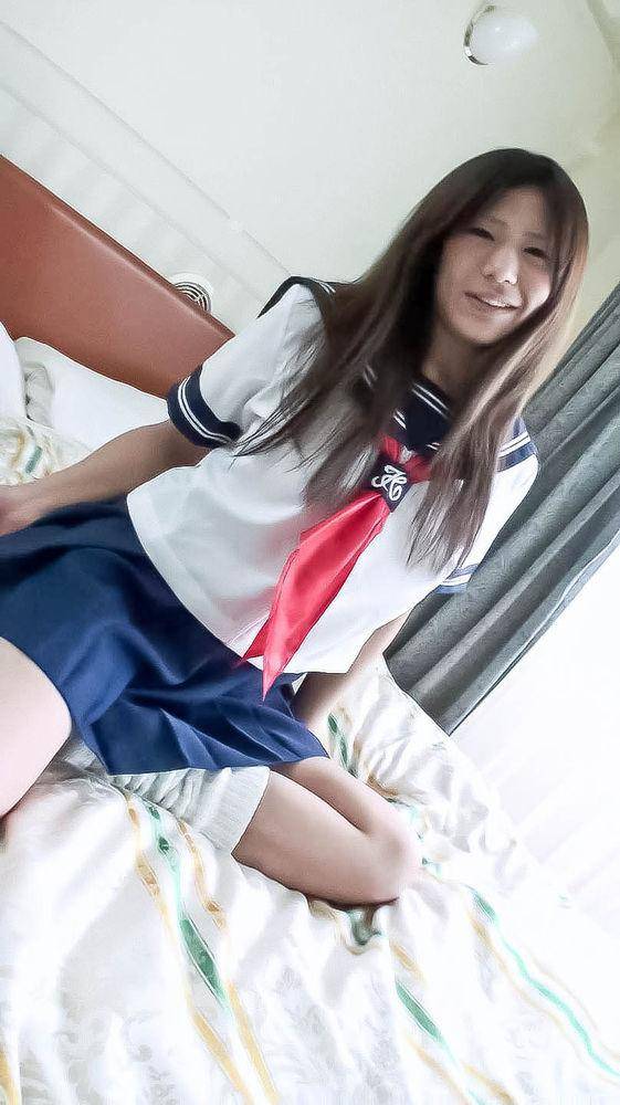 Cute Asian Teen Yukari Javhd Wears A Schoolgirl Uniform And Has Fun With Sex Toys & Masturbation - #1
