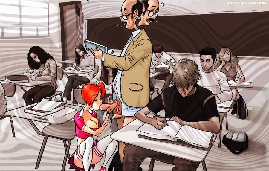 Adult comic professor pinkus fantasizing about redhead student - #11