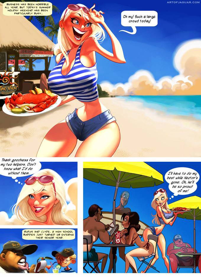 Dirty adult comics bikini blonde milf and redhead school slut bj - #2
