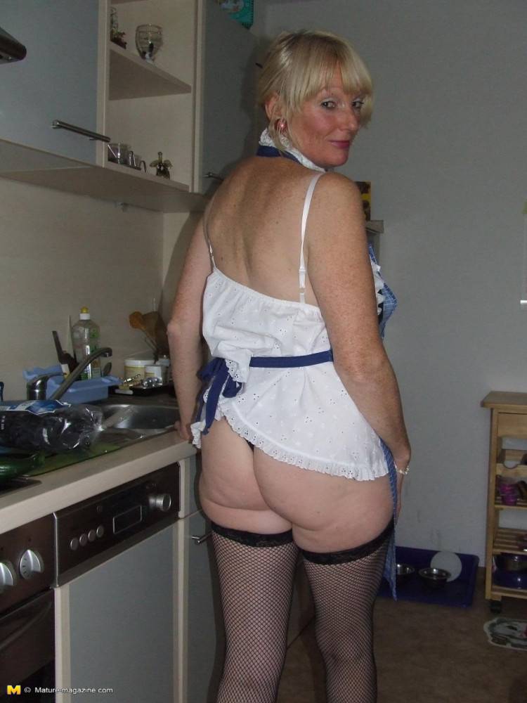 Naughty housewife gets frisky in the kitchen - #2