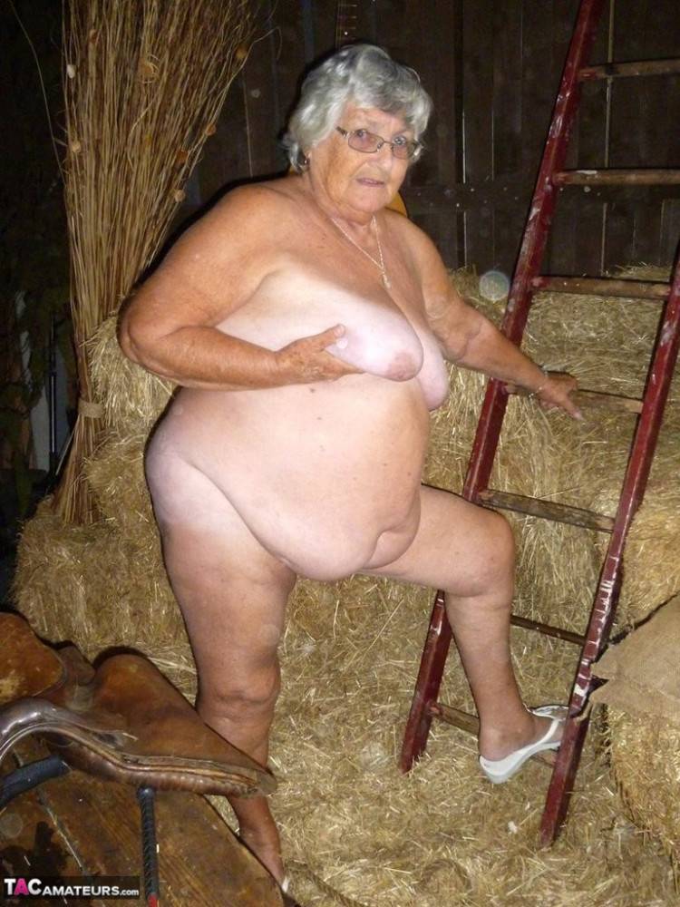 Granny frolics in the hay - #15
