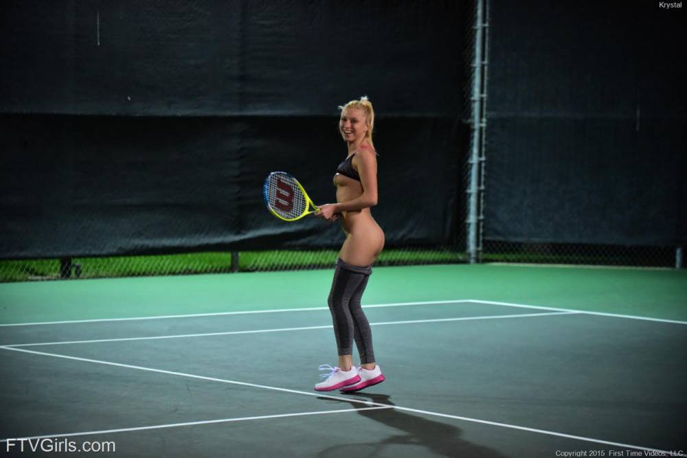 Playing Tennis Is What Makes Krystal Shay Really Horny In Front Of Camera - #14