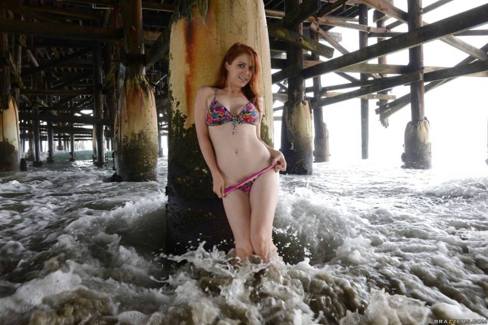 Facinating american cutie Penny Pax in fancy bikini bares big boobs and hot butt outside | Photo: 8558650