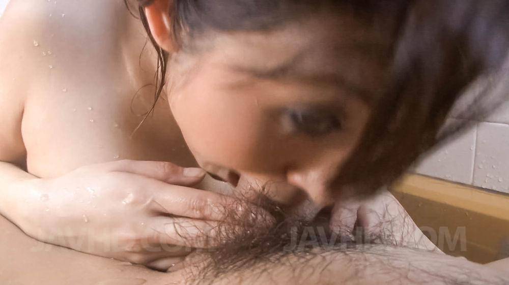 Kinky Asian Girl Mai Hanano Professionally Does Oral And Licks The Sperm Filled Balls | Photo: 8695691