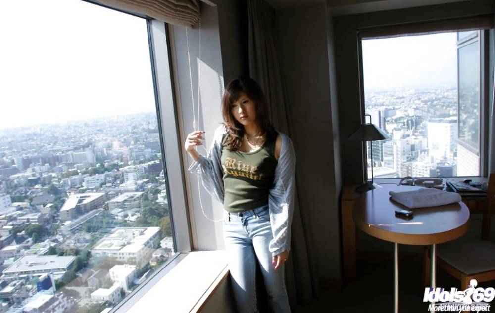 Slim japanese youthful Sara Tsukigami shows small tits and ass | Photo: 8709337