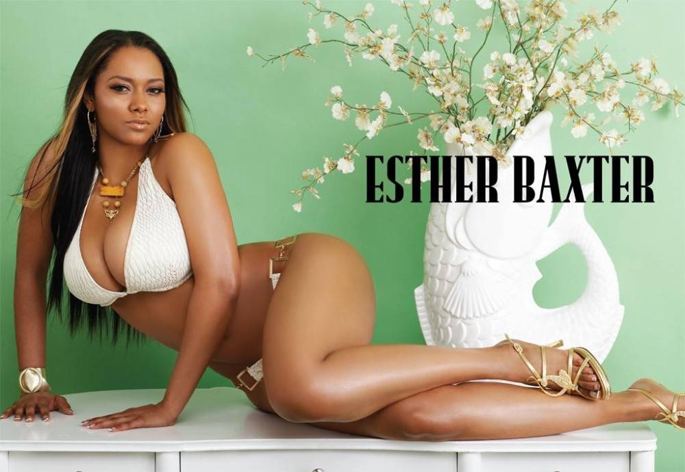 Curvaceous Dark Skinned Black Babe Esther Baxter Is Amazingly Sexy In White Swim Suit - #7