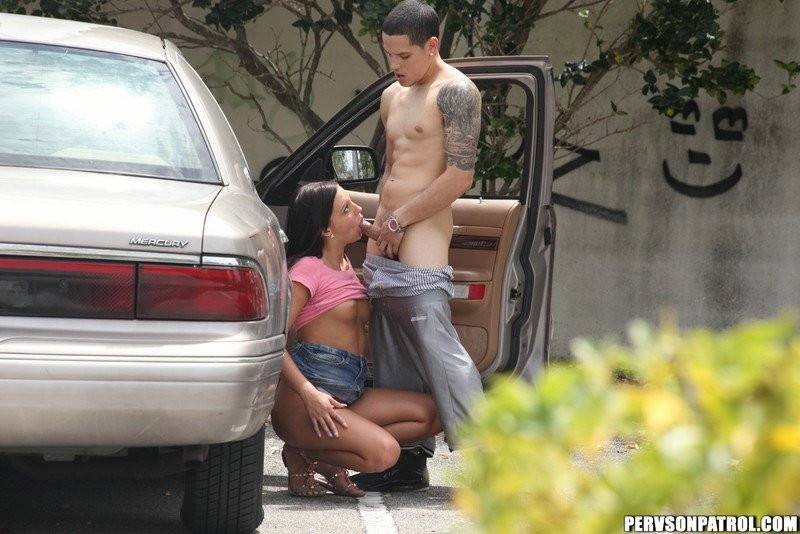 Guy Is Heavily Penetrating The Frisky Teen Iwy Winters Right Near The Car - #6