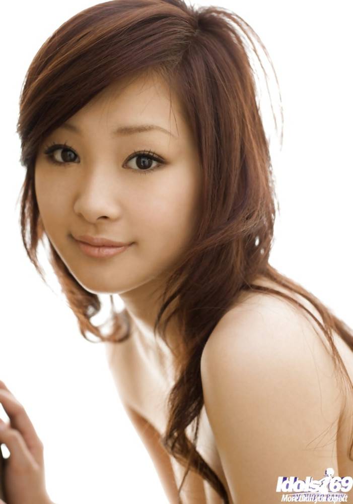 Rangy japanese youthful Suzuka Ishikawa in underwear reveals tiny tits and hairy pussy - #19