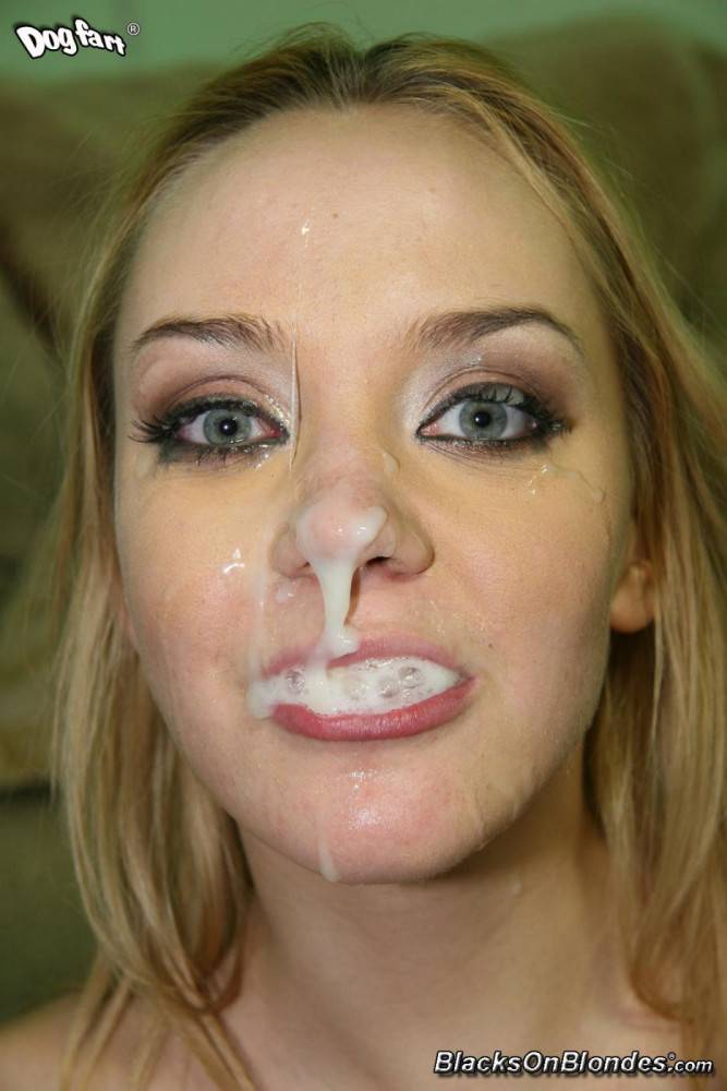 Both Holes Of Filthy Annette Schwarz Are Packed With Black Rods While Her Mouth Is Sperm Filled - #6