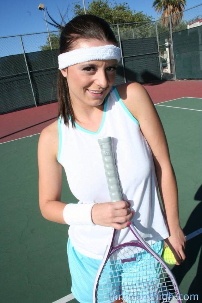 Sweet Big Boobed Tennis Player Denice Klarskov Gets Her Pussy Poked In The Locker Room | Photo: 8096370