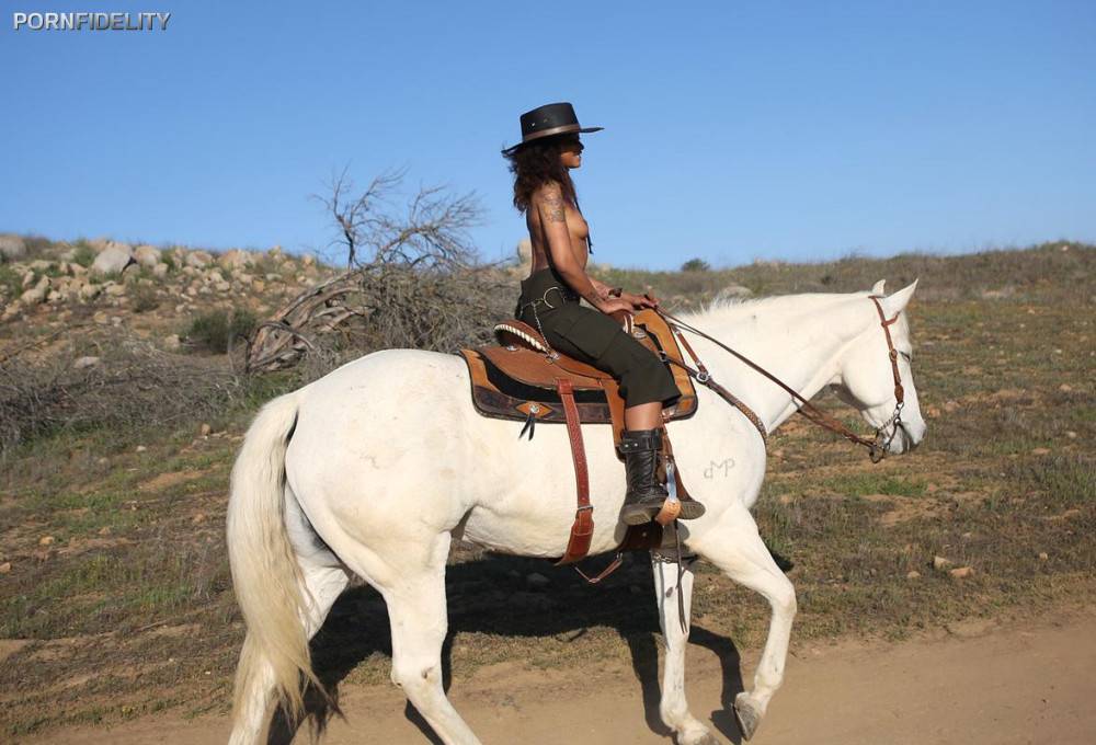 Hot Black Chick Skin Diamond Gets Banged By A White Cowboy In Django XXX Version - #8