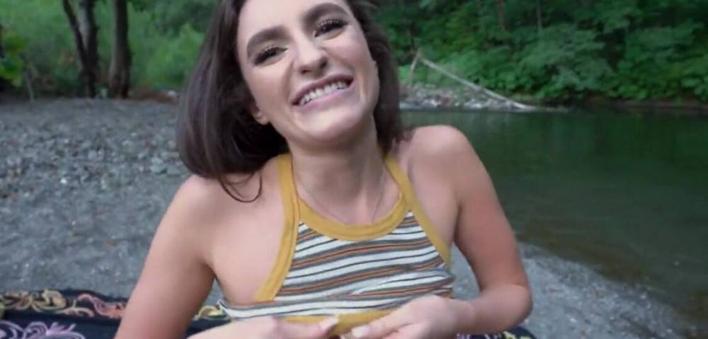 Kinky Brunette Sucks Me Off By The River - #1