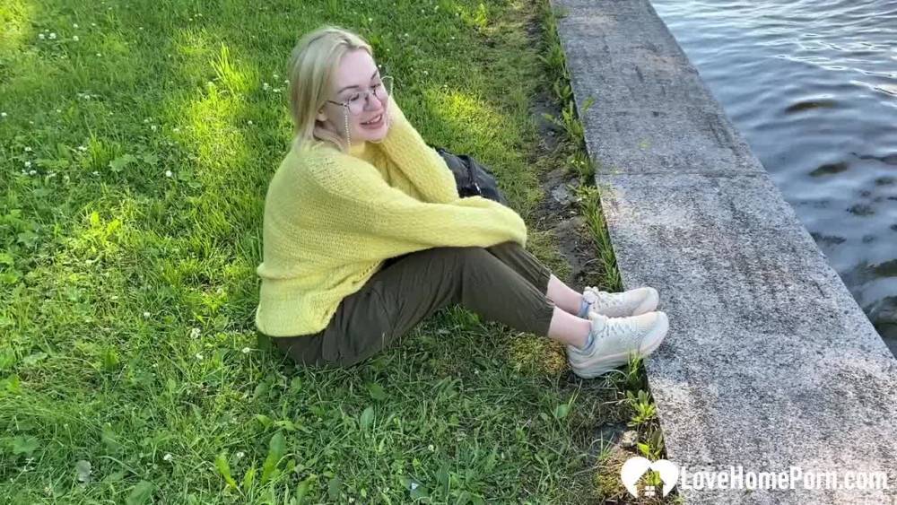 Blonde in the park wanted fresh cock - #10