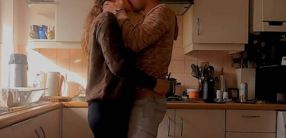 Kitchen make out with stepsister, kissing and fingering - sensual teasing moments - #4