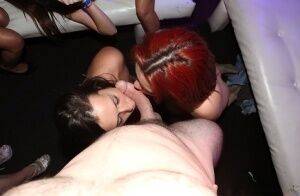 Hardcore babes having a sex blowjob and fucking party with big dicks on nudesceleb.com