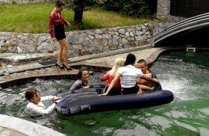 Lustful pornstars having fun at the crazy sex party by the pool on nudesceleb.com