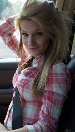 Young blonde girl Hope Harper sucks and fucks her way to a free ride on nudesceleb.com