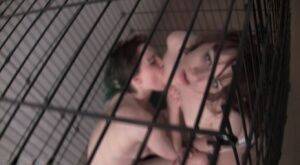 Hand cuffed and caged diaper slut whores Lily and Ruby are hand cuffed and on nudesceleb.com