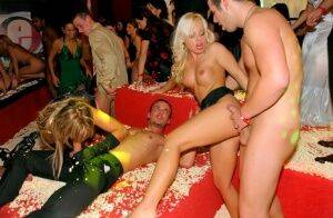 Cock-hungry european sluts enjoy a tremendous orgy at the wild party on nudesceleb.com