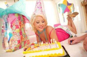 Cute blonde Tessa Taylor celebrates birthday number 18 with extreme sex on nudesceleb.com