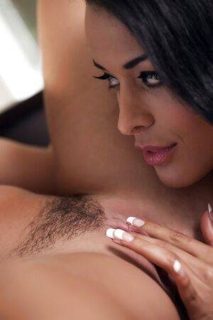 Hot Latina dykes Layla Sin and Keisha Grey licking ass and tits on nudesceleb.com