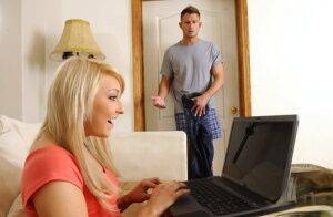 Valerie White catches her friends brother looking at porn and decides to on nudesceleb.com