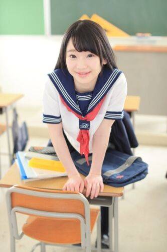 Cute Asian schoolgirl Yuna Himekawa spreads her legs & takes a dick at school - Japan on nudesceleb.com