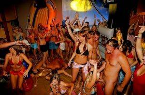 Tempting chicks getting pounded hardcore at the drunk sex party on nudesceleb.com