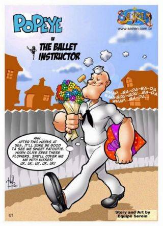 Anime comics of popeye in the ballet instructor on nudesceleb.com
