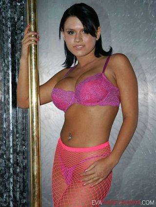 Eva angelina has threesome in a strip club vip room on nudesceleb.com