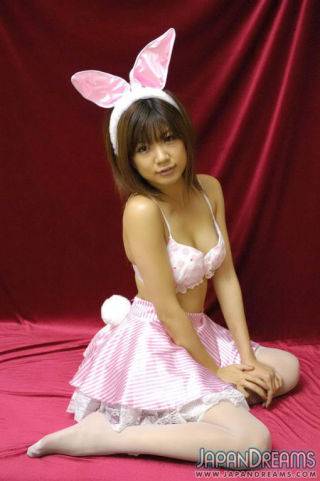 Sexy japanese rika hayama in bunny costume giving head - Japan on nudesceleb.com