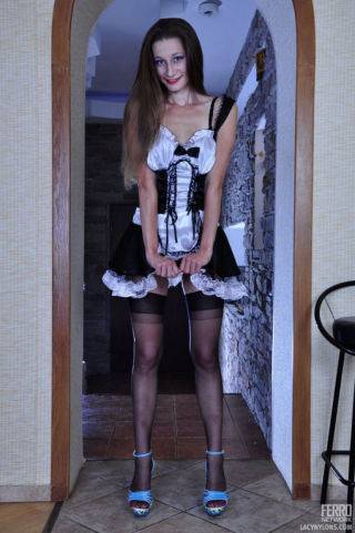 Upskirt french maid - France on nudesceleb.com