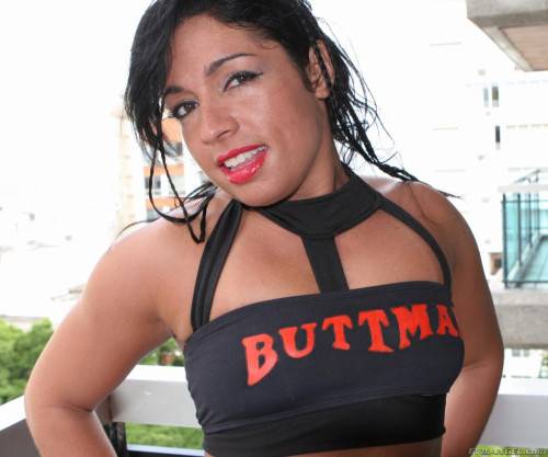 Slutty Latina Monica Santhiago Shakes Nice Big Booty And Uncovers The Holes Hidden Between Cheeks on nudesceleb.com