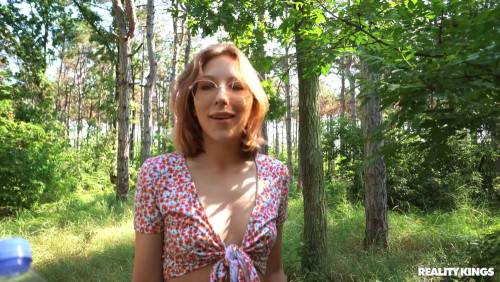 Young Slut With Glasses Gets Fucked In The Woods on nudesceleb.com