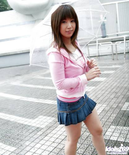 Stunning japanese Haduki in nice skirt exhibits big boobs and sexy butt - Japan on nudesceleb.com
