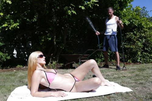 Hot hungarian blond young Mira Sunset in bikini fucked in the ass after good suck outdoor - Hungary on nudesceleb.com
