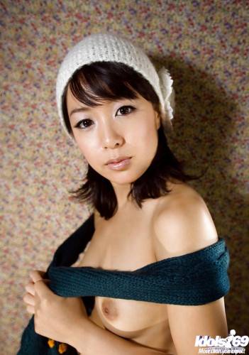 Svelte japanese young Nana Nanami in sexy shorts exposing small tits and sexy ass - Japan on nudesceleb.com