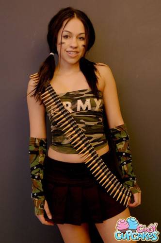 Precious Teen Latina Cindy Cupcakes Makes Some Military Style Softcore Porn on nudesceleb.com