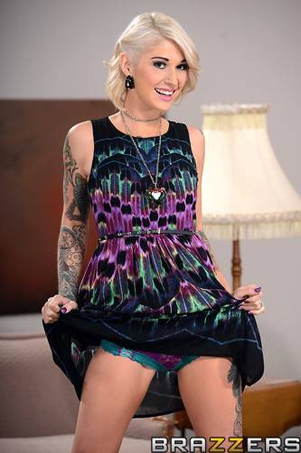 Inked Busty Hottie Kleio Valentien Slides Her Ass Onto A Thick Wang And Rides It Good on nudesceleb.com